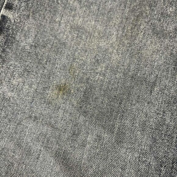 Levis 505 Mens Size 40x26.5 Medium Wash Distressed Stain Straight Jeans Grunge - Picture 9 of 13